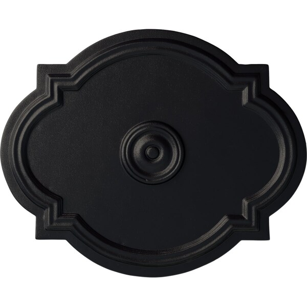 Ekena Millwork Waltz Ceiling Medallion (Fits Canopies up to 4 1/2"), 21 1/4"W x 17 3/8"H x 1"P, Steel Gray CM21WASGS - main